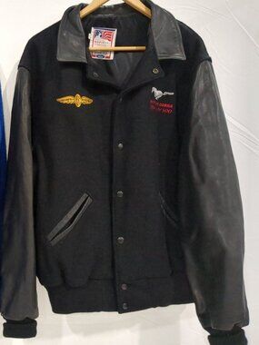 Vintage 1994 Indy 500 Ford Mustang Cobra Varsity Jacket L